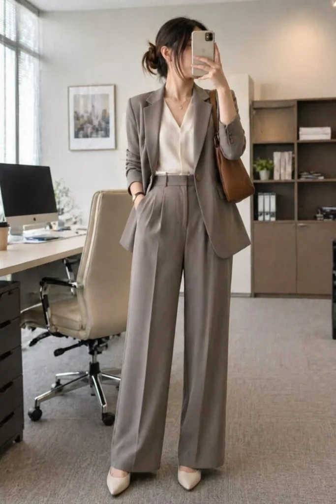 long sleeve blazer mujer pant sets (1)